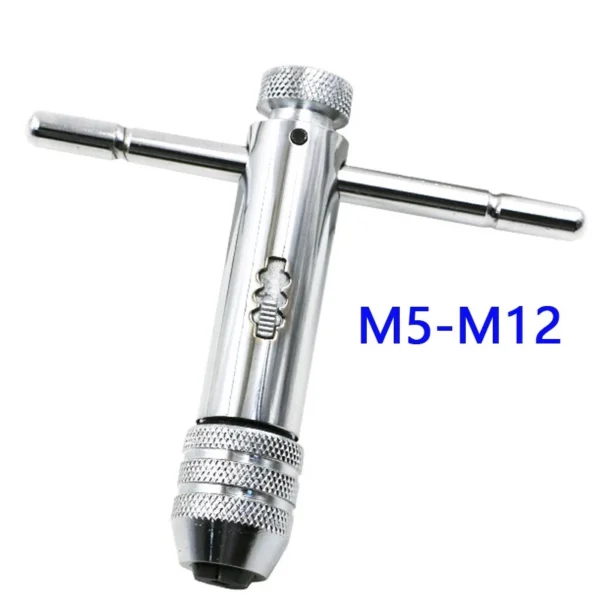 01d5937d392420283d82913848be145f.webp Reversible Screwdriver Tap Holder 6pcs Screw Tap Wrench Set T Shaped M5 M12 M3 M8Wrench Threading Tapping Hand Tools