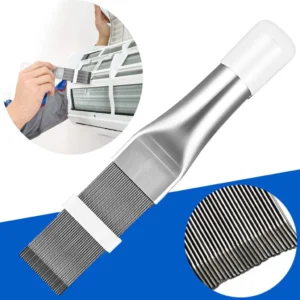 1bdf68037ec3d0e120c030ccfa4e7c58.webp Air Conditioner Stainless Steel Fin Comb Air Conditioner Coil Cleaner Metal Fin Evaporator Radiator Repair Tool Universal Folding Brush Cleaning Tool