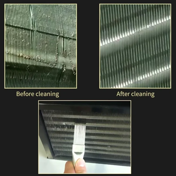 25cd962ec54124c867b8c114ffaf15ce.webp Air Conditioner Stainless Steel Fin Comb Air Conditioner Coil Cleaner Metal Fin Evaporator Radiator Repair Tool Universal Folding Brush Cleaning Tool