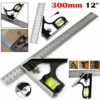 3254498ad5160e53fa50fbd39179f443.webp Square Ruler Set Kit 300mm Adjustable Engineers Combination Try None Right Angle Ruler with Spirit Level and Scriber