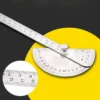 7fb0153f87de6d52e90779cdd031fc4d.webp New Stainless Steel 180 Degree Protractor Angle Ruler Rotary Measuring Tool
