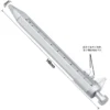 92f17361e04efa8d77de79c51195ef2a.webp Portable 0 to 100mm Vernier Caliper Roller plastic mini vernier caliper With 0 5mm Gel Ink Pen Model Slide Measuring Gauging Tools