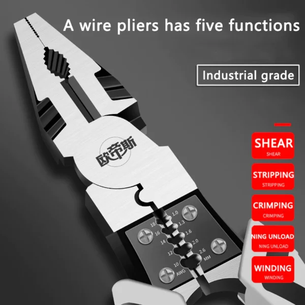 cn-11134207-7qukw-ley9g7s7tt7t98.webp steel wire pliers Multifunctional Universal Diagonal Pliers Needle Nose Pliers Hardware Tools Universal Wire Cutters Pliers Wire Stripper