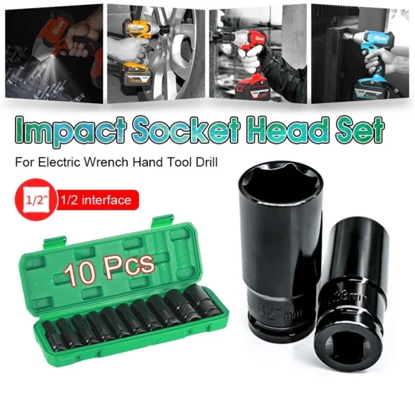 cn-11134207-7r98o-lsmneqz3x49p78.webp 10PCS 14PCS Long Impact Socket Set Black Deep Box Set Tool Set Socket Wrench Set Tool Converter Reducer