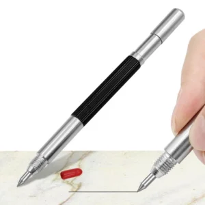 cn-11134207-7ras8-m16t9g54jq77f6.webp Double End Tungsten Steel Tip Scriber Clip Pen Ceramics Glass Shell Metal Construction Marking Tools 137mm Drop Shipping