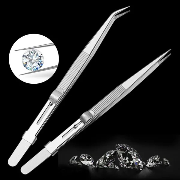 sg-11134201-22110-i7y7el2gv6jv6e.webp Stainless Steel Diamond Jewelry Tweezers Adjustable Non slip Lock Gemstone Tweezers Hand Tools